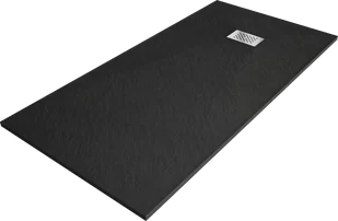 Mexen Hugo brodzik prostokątny SMC 170 x 90 cm, czarny, maskownica inox - 42709017-X - Brodziki prysznicowe - miniaturka - grafika 1
