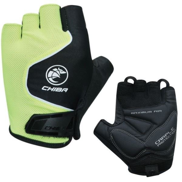 Rękawiczki rowerowe Chiba Cool Air żółte rozm. S