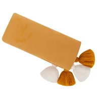 Rożki i beciki - Samiboo - Otulacz bambusowy - Musztarda z frędzlami 100cm/120cm - miniaturka - grafika 1