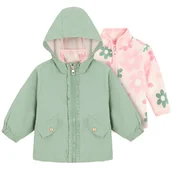 Dresy i komplety dla dziewczynek - Cool Club, Komplet dziewczęcy, Kurtka z kapturem, Bluza rozpinana, polarowa, mix, 2w1 - miniaturka - grafika 1