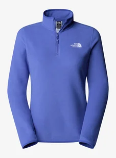 Bluza polarowa damska The North Face 100 Glacier 1/4 Zip - indigo plum - Bluzy sportowe damskie - miniaturka - grafika 1