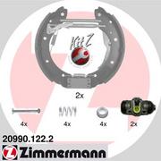 Szczęki hamulcowe - Szczęki hamulcowe ZIMMERMANN 20990.122.2 GSK1553 - miniaturka - grafika 1