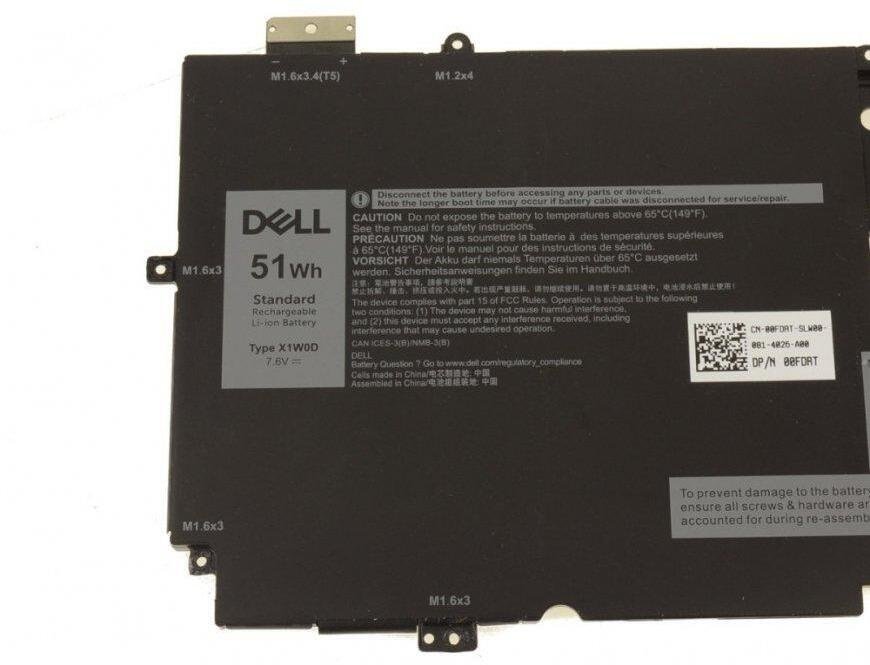 Bateria Dell 51Wh 4-cell Lithium-Ion battery for laptops X1W0D