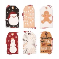 Zabawki kreatywne - Zawieszki Prezentowe Cristmas Pastel 24Szt Dpcraft - miniaturka - grafika 1