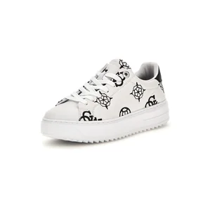 Damskie Sneakersy GUESS DENESA4 FLPDS4FAL12-WHBLK – Biały - Półbuty damskie - miniaturka - grafika 1