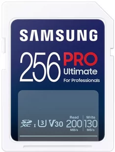 Samsung SDXC PRO Ultimate 2023 256 GB V30 U3 UHS-I (200 MB/s) - Karty pamięci - miniaturka - grafika 1