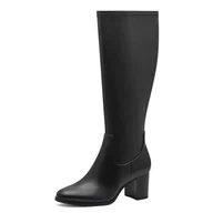 Kozaki damskie - Marco Tozzi Damskie długie buty 2-25504-43 modne kozaki, czarne, 40 EU, czarny, 40 EU - miniaturka - grafika 1