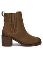 Botki damskie - Clarks Botki Chamberly Top 26178832 Brązowy - miniaturka - grafika 1