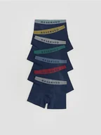 Skarpetki dla dzieci - Reserved - Bawełniane bokserki 7 pack - granatowy - miniaturka - grafika 1