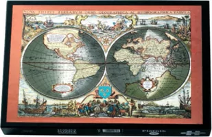 Piatnik Antyczna mapa świata puzzle metalizowne - Puzzle - miniaturka - grafika 1