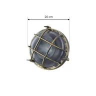 Lampy ogrodowe - Lindby Daaje kinkiet industrialny okrągły - miniaturka - grafika 1