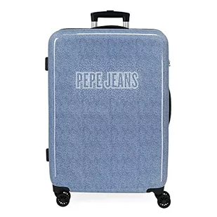 Pepe Jeans Cyfrowa walizka średnio-niebieska 48 x 68 x 26 cm, sztywny zamek szyfrowy ABS, 70 l, 3 kg, 4 podwójne koła - Walizki - miniaturka - grafika 1