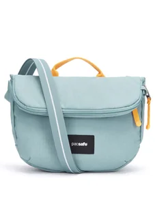 Torba antykradzieżowa z klapą Pacsafe GO Saddle Crossbody - fresh mint - Torby męskie - miniaturka - grafika 1