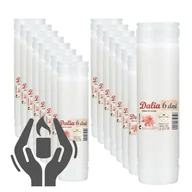 Lampiony i znicze - Wkład parafinowy do zniczy Max-Pol 23 cm DALIA 6 zestaw 17 sztuk - miniaturka - grafika 1