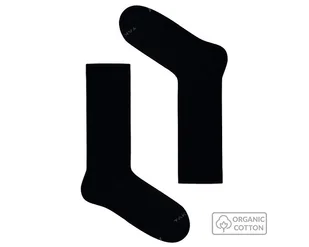 Czarne skarpetki z bawełny organicznej - Skarpetki męskie - miniaturka - grafika 1