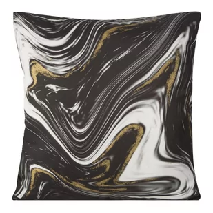 EUROFIRANY" B.B. CHOCZYŃSCY SPÓŁKA JAWNA Poszewka Eurofirany Lars 45 x 45 Czarny 1220173 - Poszewki na poduszki - miniaturka - grafika 1