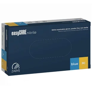 EasyCare Nitrile, rękawice nitrylowe, niejałowe, bezpudrowe, rozmiar M, 100 sztuk - Rękawiczki jednorazowe - miniaturka - grafika 1