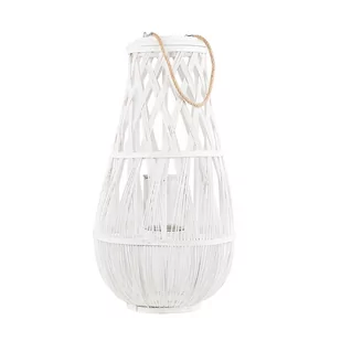 Beliani Lampion biały 56 cm TONGA - Świeczniki - miniaturka - grafika 1