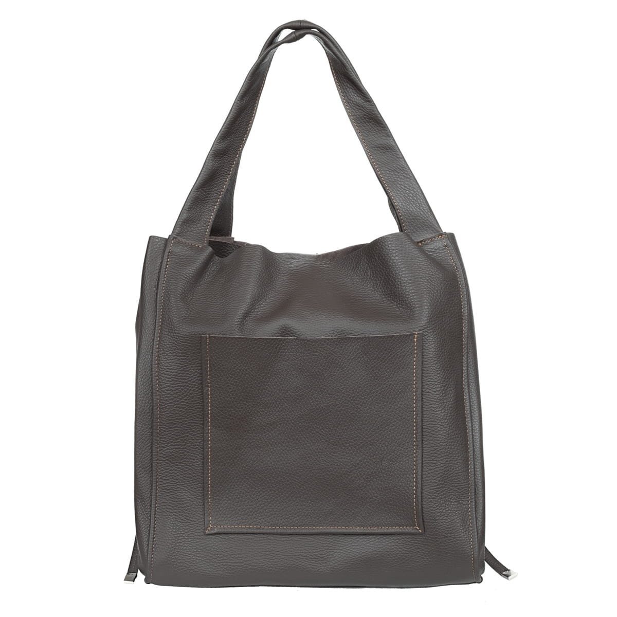 Torba Skórzana Shopperka Vezze Eccelle Choco