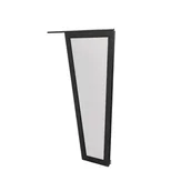 Daszki nad drzwi - Ściana boczna antracytowa 130x53x30 cm do daszka łukowego 75 cm Robelit 5905725047000 - miniaturka - grafika 1