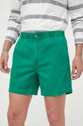 Spodenki męskie - Polo Ralph Lauren szorty bawełniane kolor zielony - miniaturka - grafika 1