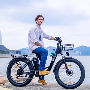 'Ridstar MN26 Electric Bike, 750W Motor 26*4.0'' Fat Tire, 48V 20Ah Battery, 58km/h Max Speed, Shimano 7-speed, Mechanical Disc B' - Rowery - miniaturka - grafika 16