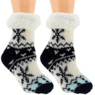 Skarpetki dla dzieci - Hipoalergiczne Dzieciece Ciepłe Skarpetki Zimowe Antypoślizgowe 28-31 Białe - miniaturka - grafika 1