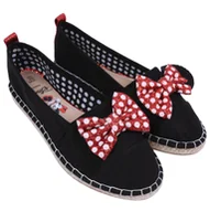 Mokasyny damskie - Czarne espadryle z kokardą Myszka Minnie DISNEY, rozmiar 36 - miniaturka - grafika 1