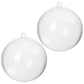 Bombki - Bombki akrylowe 10cm kula plastikowa decoupage zestaw 2 szt - miniaturka - grafika 1