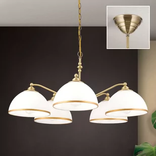 Żyrandol Old Lamp zawieszenie łańcuchowe, 5-pkt. - Lampy sufitowe - miniaturka - grafika 1