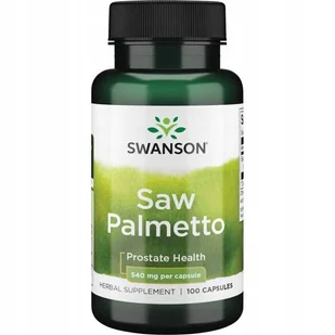 SWANSON Saw Palmetto 540mg 100kaps Palma Sabałowa - suplement diety - Suplementy naturalne - miniaturka - grafika 1