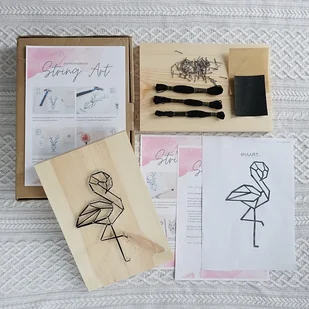BOX DIY String art FLAMING kreatywny zestaw zrób to sam - Zabawki kreatywne BOX DIY String art FLAMING kreatywny zestaw zrób to sam - Zabawki kreatywne - miniaturka - grafika 1