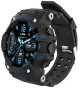 Smartwatch - Hagen HC18 Czarno-niebieski - miniaturka - grafika 1