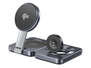 UNITEK Ładowarka indukcyjna 3w1 Qi2 15W P1300AGY01 - Ładowarki do telefonów - miniaturka - grafika 1