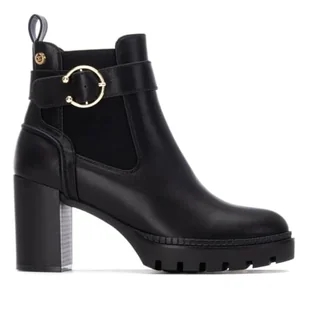 XTI 144521, botki damskie, czarne, 41 EU, Czarny (Black), 41 EU - Botki damskie - miniaturka - grafika 1