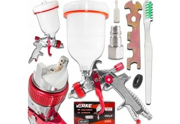 Verke Pistolet Lakierniczy Do Malowania Malarski Hvlp Dysza 1,3mm Zbiornik 600 ML