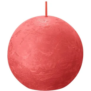 Bolsius świeca bryłowa kula rustykalna okrągła Rustic Shine 76 mm - Kwiatowy Róż Blossom Pink - Świece - miniaturka - grafika 1