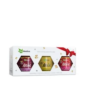 Przeziębienie i grypa - Ekamedica Zestaw Prezentowy 3 Miody Czarny Bez Cynk Malina Dzika Róża - miniaturka - grafika 1