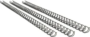 GBC Grzbiety do bindowania 3:1 Wire A4 N3 5mm czarne 100 szt. 47900E - Grzbiety do bindownic - miniaturka - grafika 1