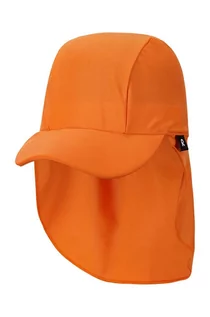 Czapki dla dzieci - Reima czapka z daszkiem dziecięca Kilpikonna kolor pomarańczowy gładka - grafika 1