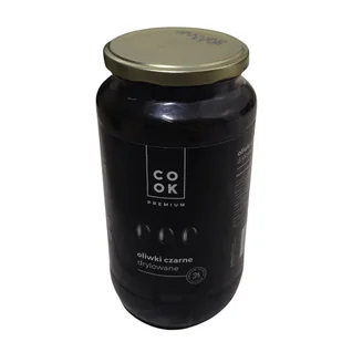 Oliwki czarne drylowane 935g - Cook Premium duży słoik - Pasztet i przetwory mięsne - miniaturka - grafika 1