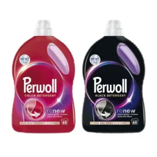 Perwoll Zestaw płynów tkanin ciemnych i kolorowych (120 prań) 2 x 3 l - Środki do prania - miniaturka - grafika 1