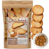Pieczywo chrupkie - Keto chleb Sucharki mini o smaku prażonej cebulki produkty dieta slim - miniaturka - grafika 1