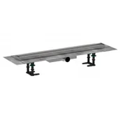 Odpływy liniowe - HANSGROHE 56165000 RainDrain Compact Komplet odpływowy prysznicowy 700 do montażu płytkiego - miniaturka - grafika 1