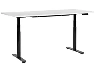Biurka - Biurko regulowane elektrycznie 180 x 72 cm biało-czarne DESTIN IV - miniaturka - grafika 1