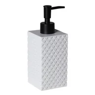 Mydelniczki i dozowniki mydła - Dozownik mydła Armo 7 x 18,5 cm biało-czarny - miniaturka - grafika 1