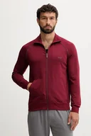 Bluzy męskie - BOSS bluza lounge kolor bordowy gładka 50515307 - miniaturka - grafika 1