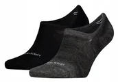 Skarpetki męskie - Skarpetki Calvin Klein Jeans 2 pary 40-46 czarne melanż - miniaturka - grafika 1