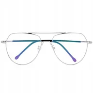 Okulary korekcyjne, oprawki, szkła - Okulary z filtrem światła niebieskiego do komputera zerówki T7589B - miniaturka - grafika 1