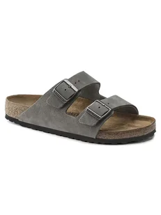 Birkenstock Skórzane klapki "Arizona" w kolorze szarym - Klapki i japonki męskie - miniaturka - grafika 1